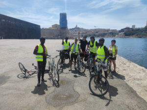 photo de groupe floutée